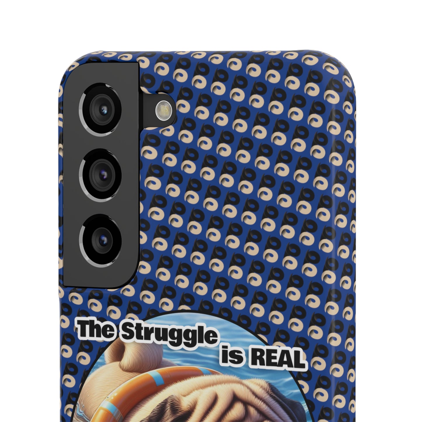 P&B Pug Life Edition: The Struggle - Snap Case Navy Blue