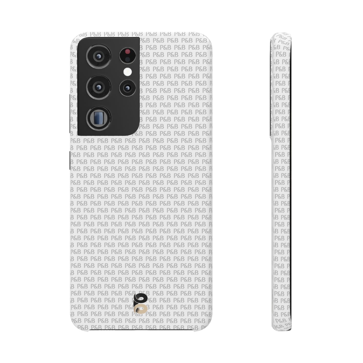 P&B White pattern - Snap Case