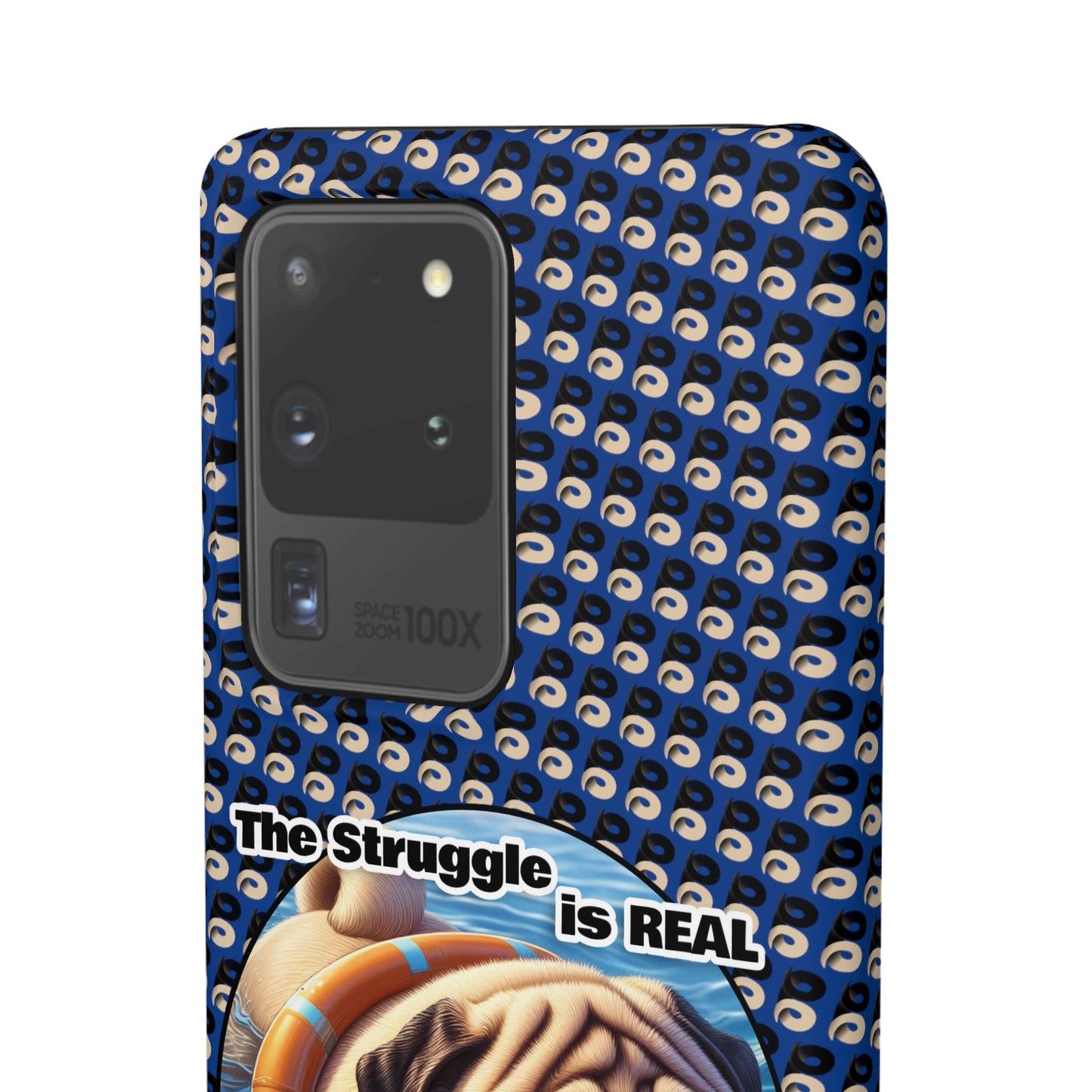 P&B Pug Life Edition: The Struggle - Snap Case Navy Blue