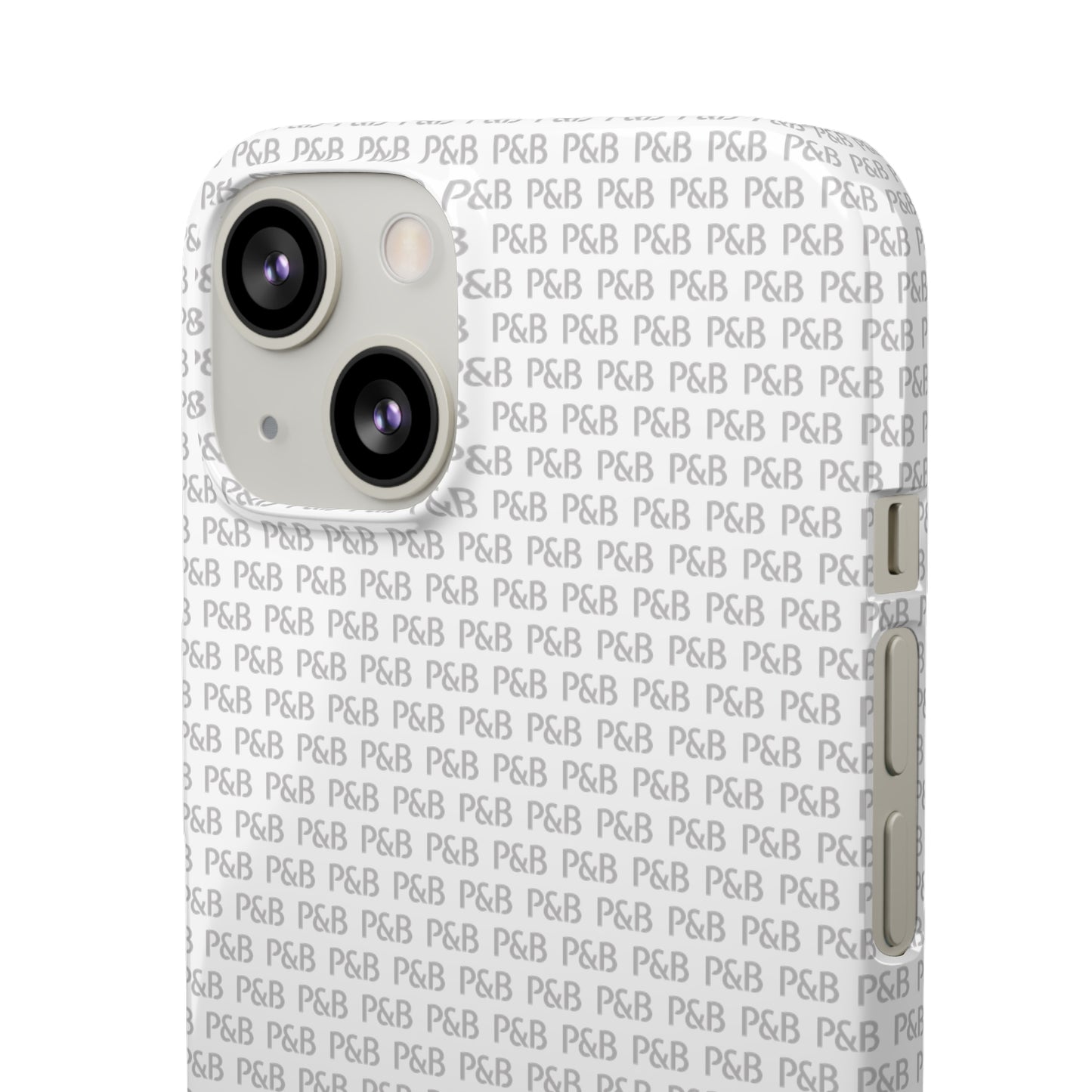 P&B White pattern - Snap Case