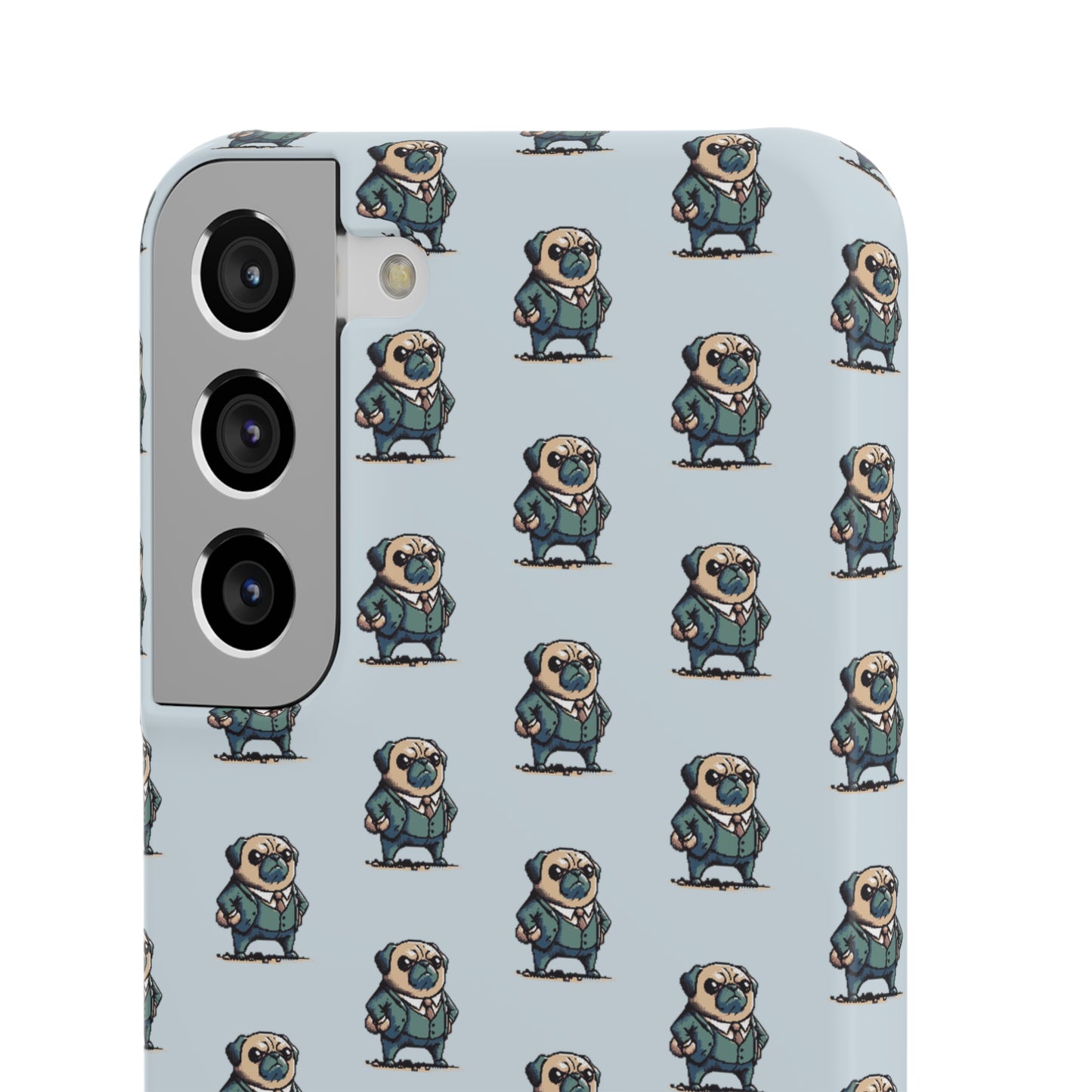 P&B Angry Boss Pug Pattern - Snap Case