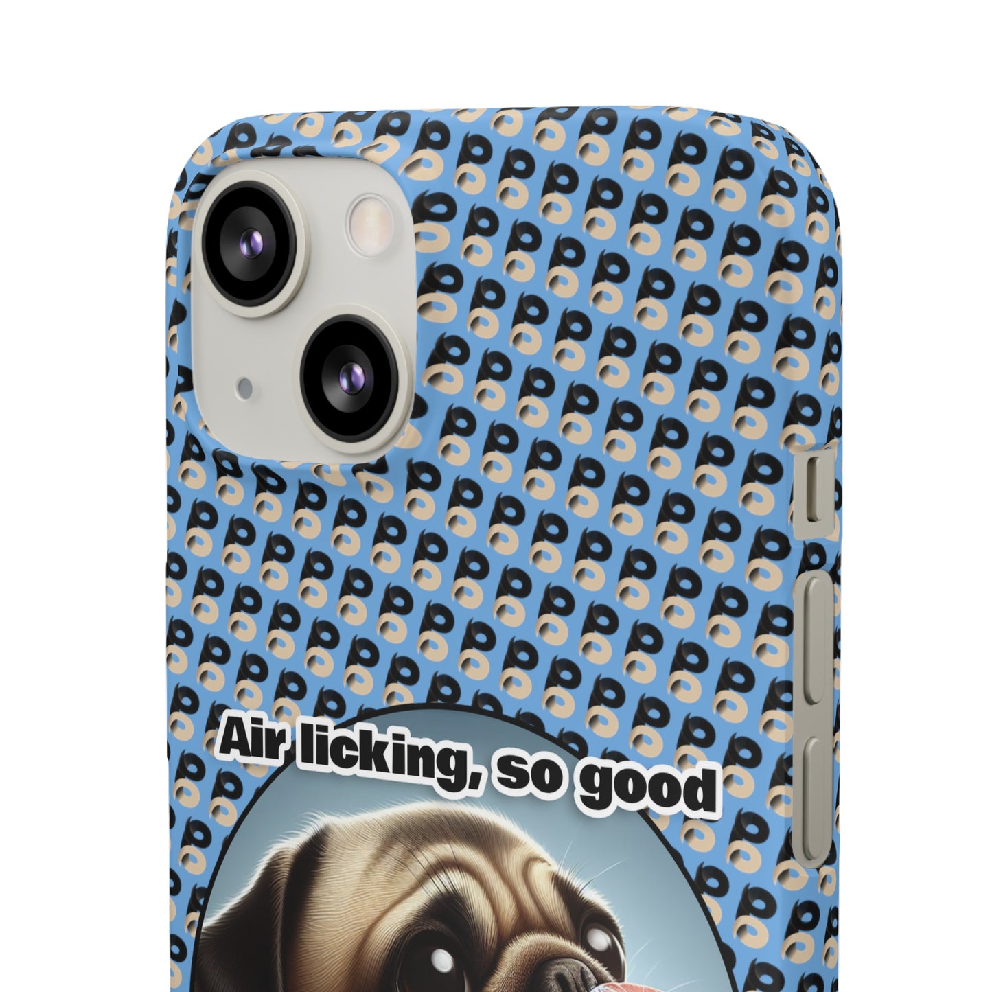 P&B Pug Life Edition: Air Licking - Snap Case Light Blue