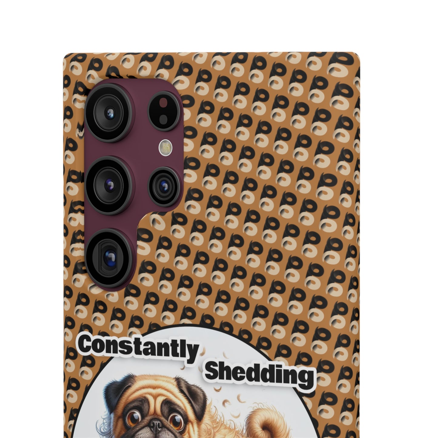 P&B Pug Life Edition: Constantly Shedding - Snap Case Brown