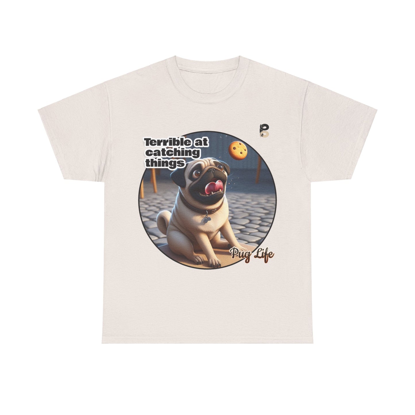 P&B Pug Life Edition: Terrible at Catching - Cotton Tee - Unisex