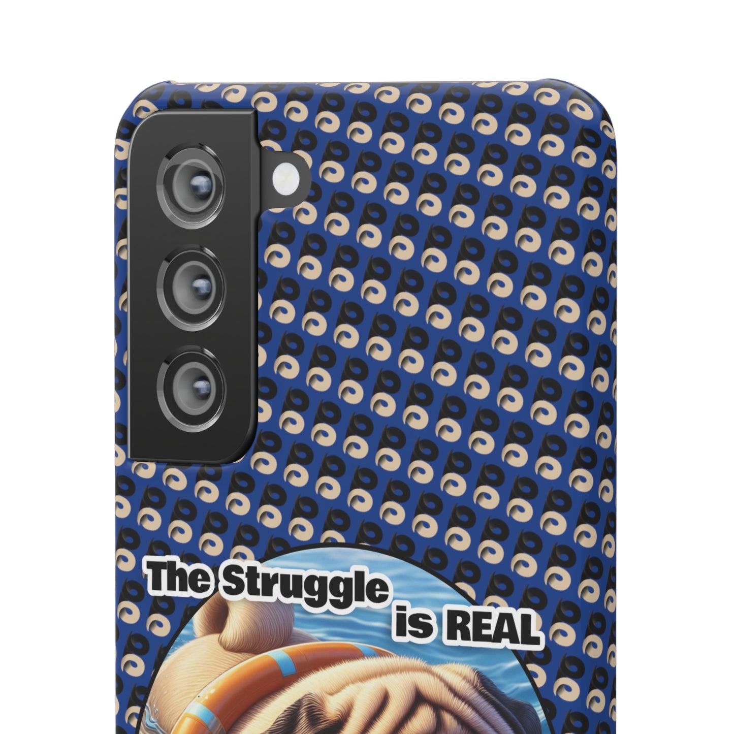 P&B Pug Life Edition: The Struggle - Snap Case Navy Blue