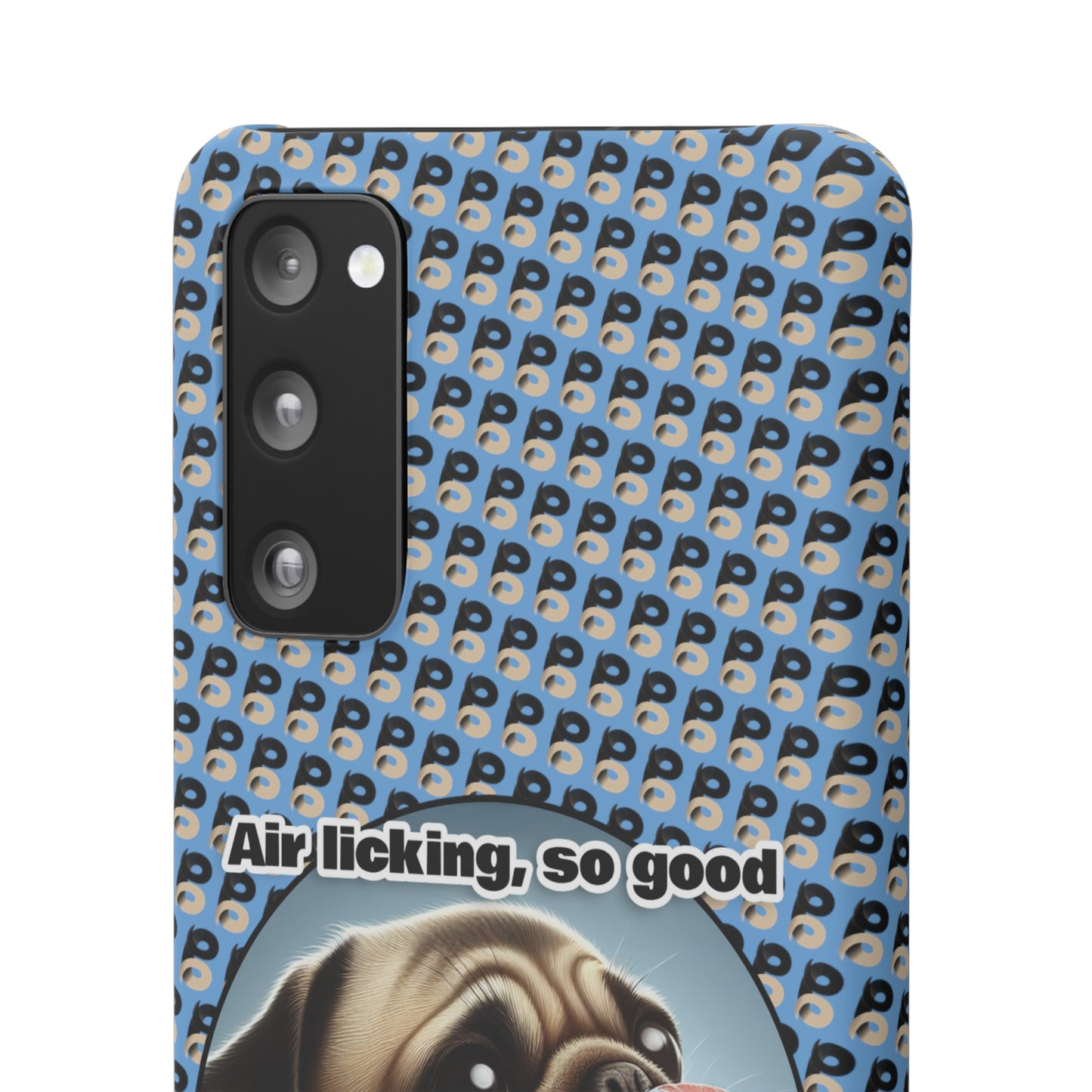 P&B Pug Life Edition: Air Licking - Snap Case Light Blue