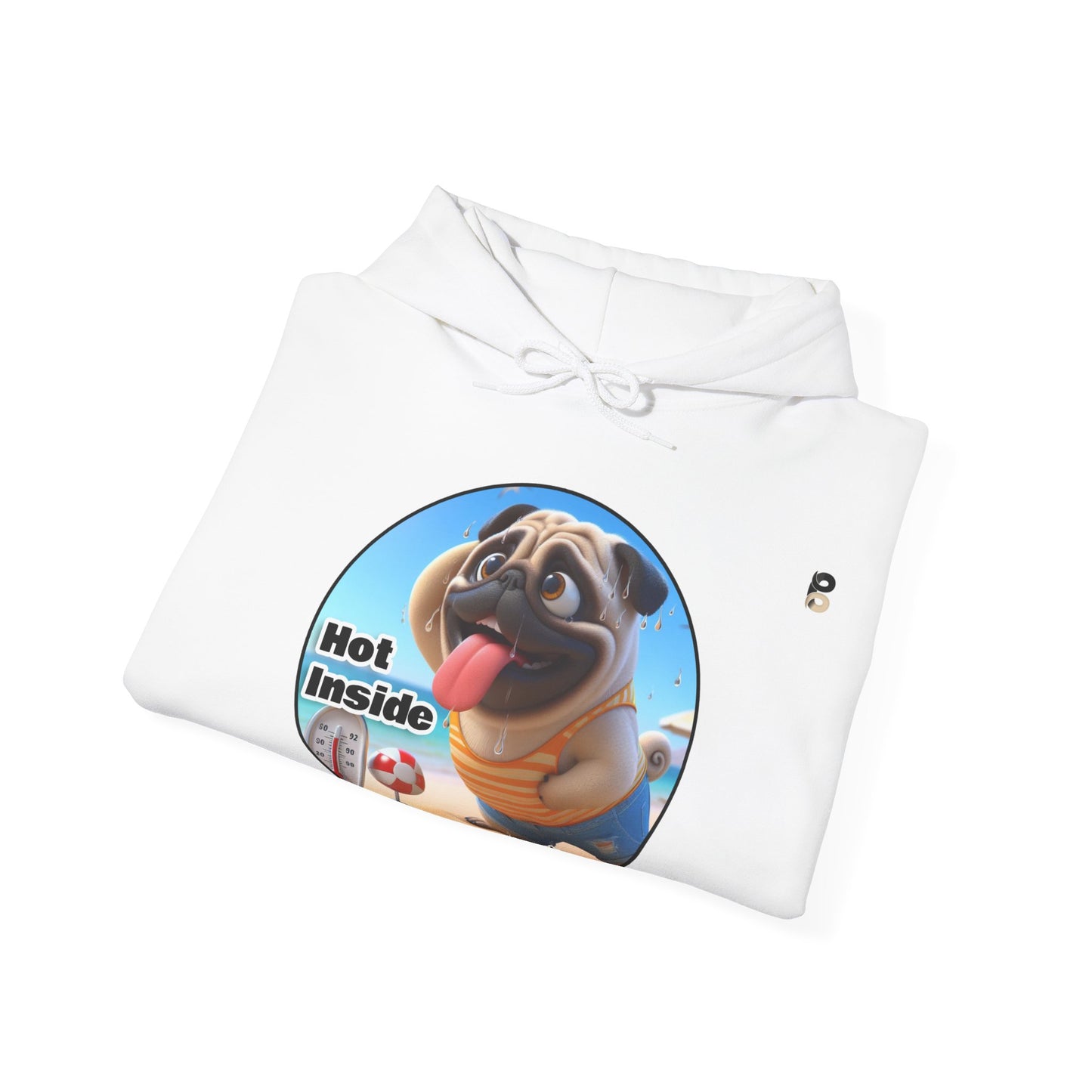 P&B Pug Life: Hot Inside - Unisex Hooded Sweatshirt