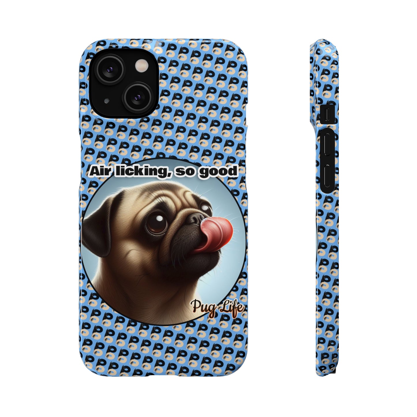 P&B Pug Life Edition: Air Licking - Snap Case Light Blue