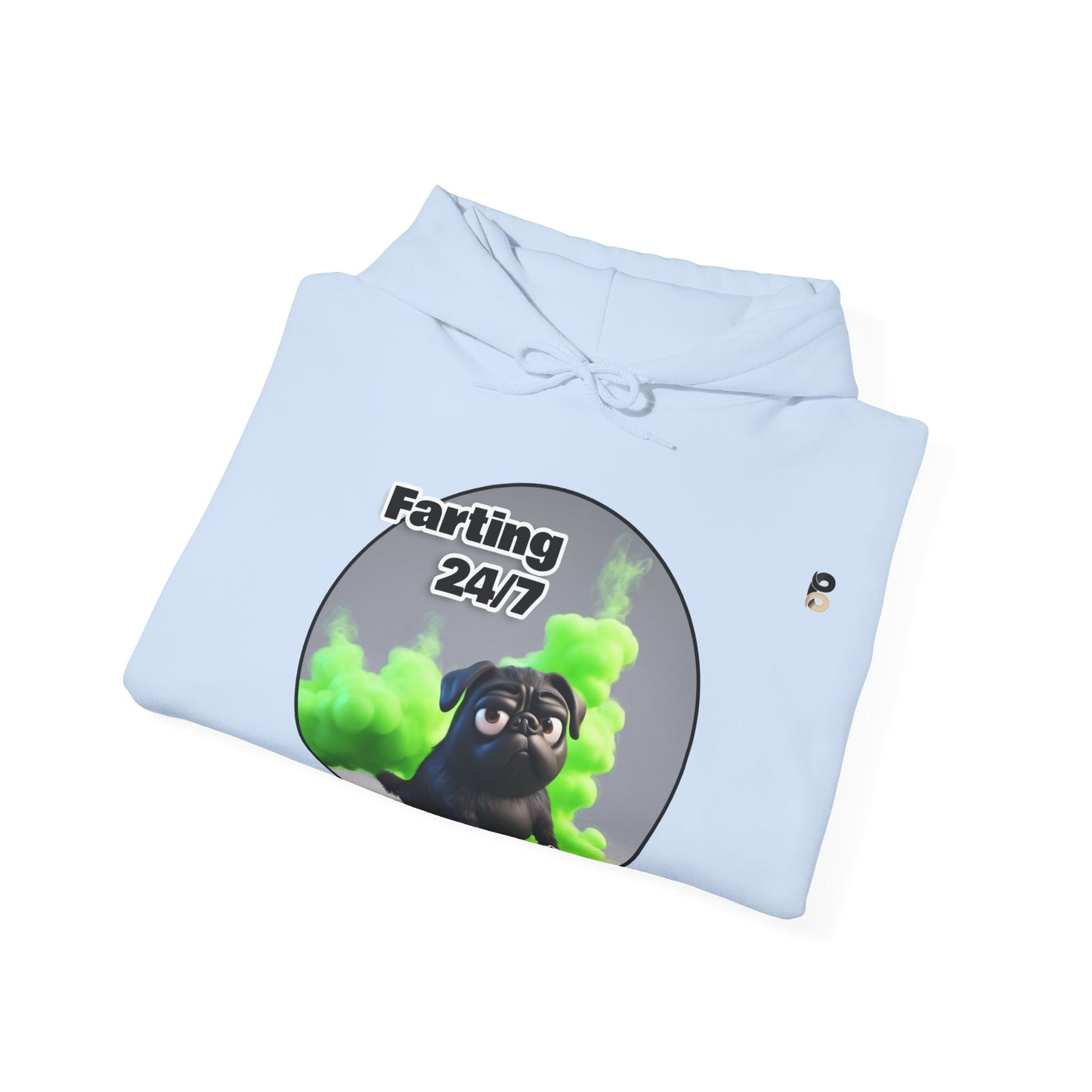 P&B Pug Life: Farting 24/7 - Unisex Hooded Sweatshirt