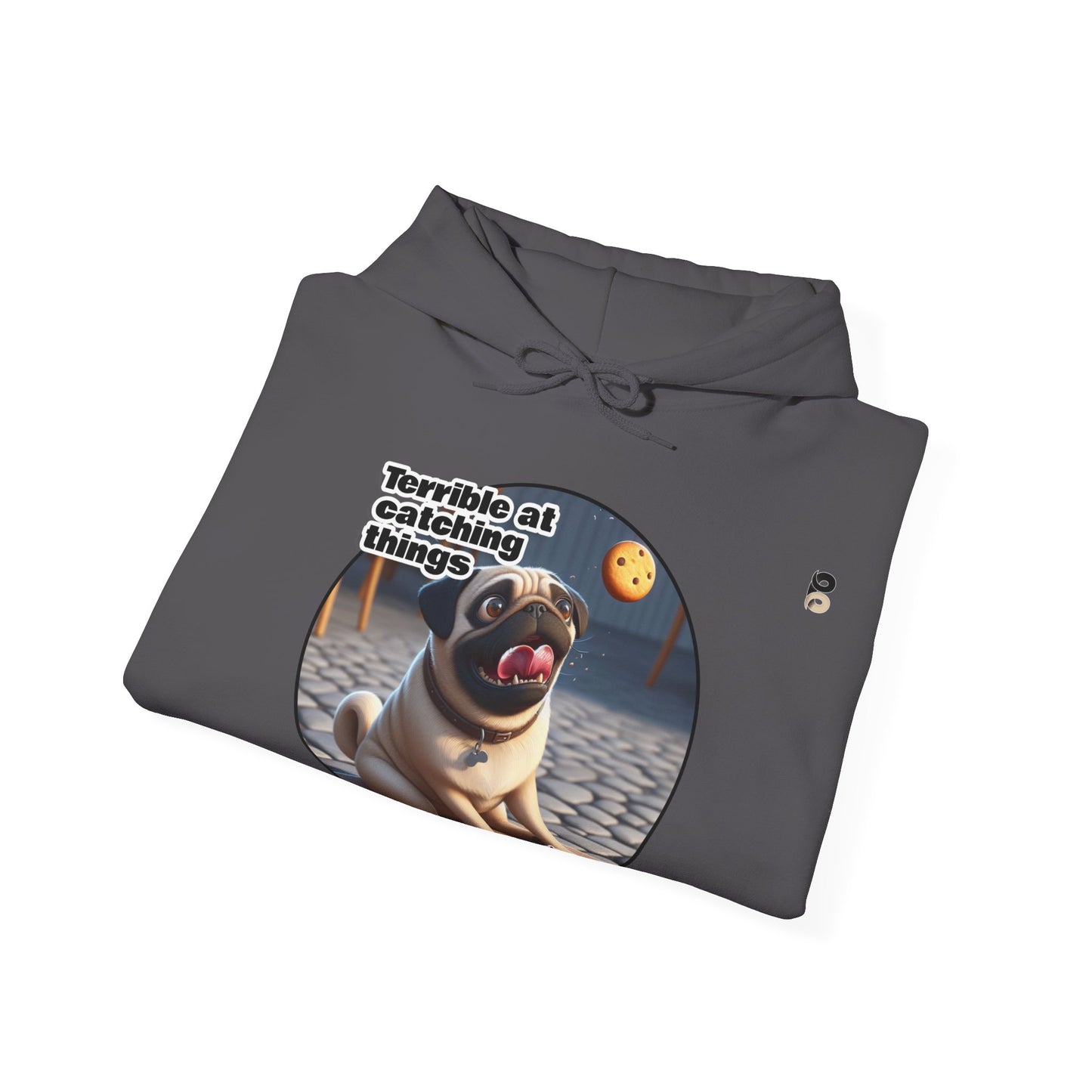 P&B Pug Life: Terrible at Catching - Unisex Hooded Sweatshirt