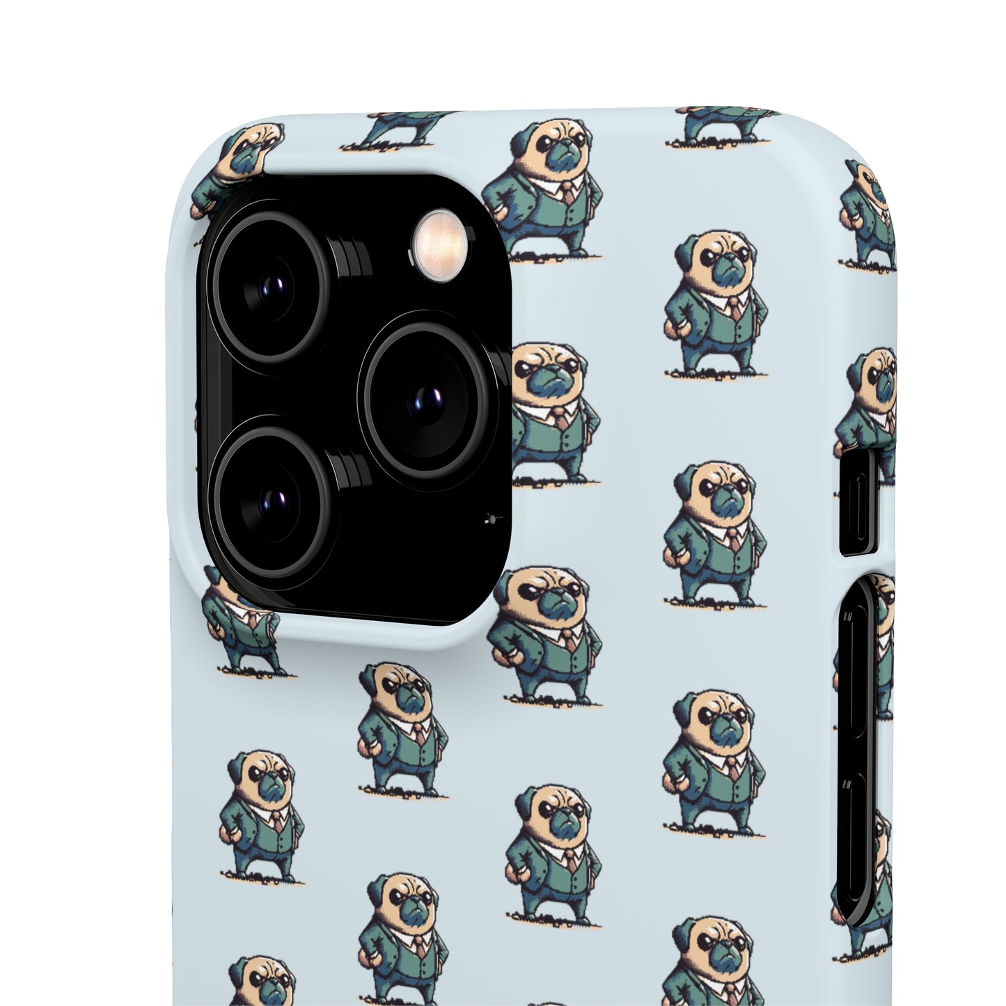 P&B Angry Boss Pug Pattern - Snap Case