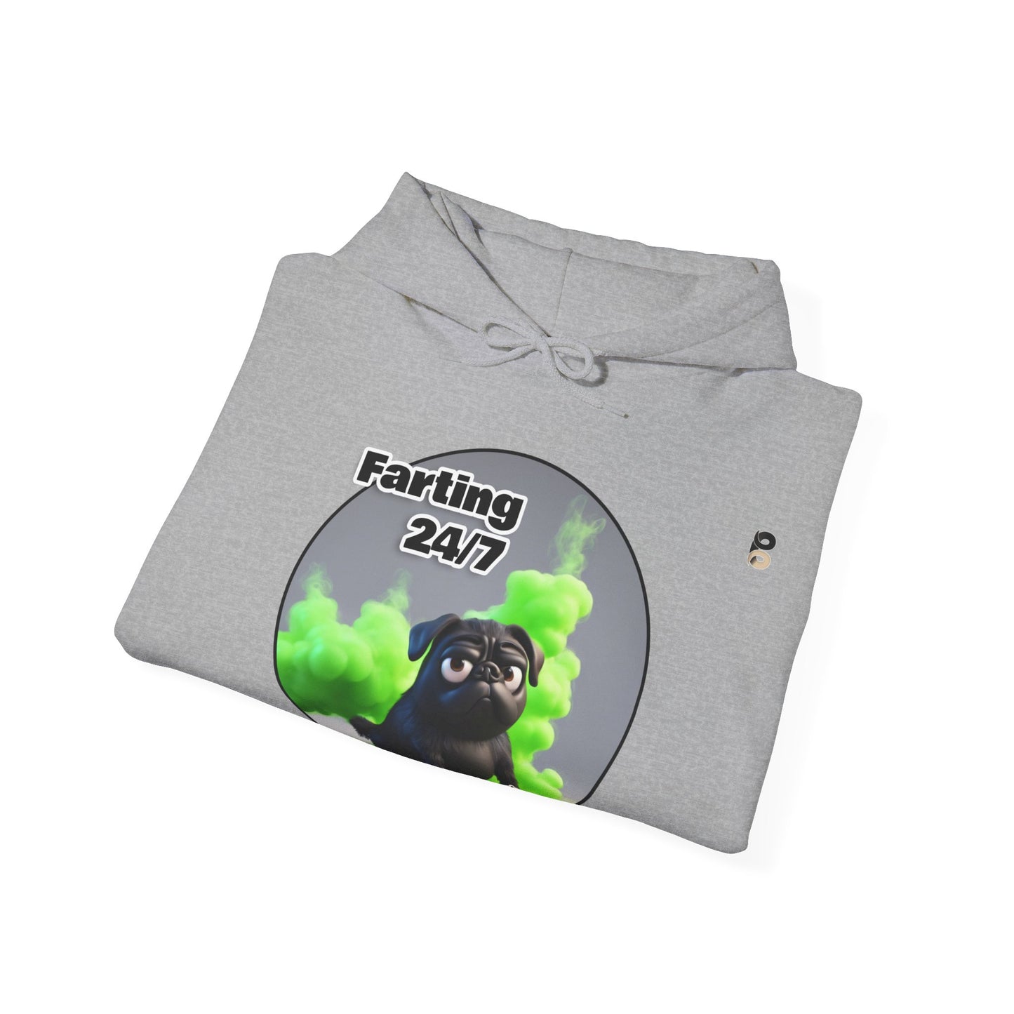 P&B Pug Life: Farting 24/7 - Unisex Hooded Sweatshirt