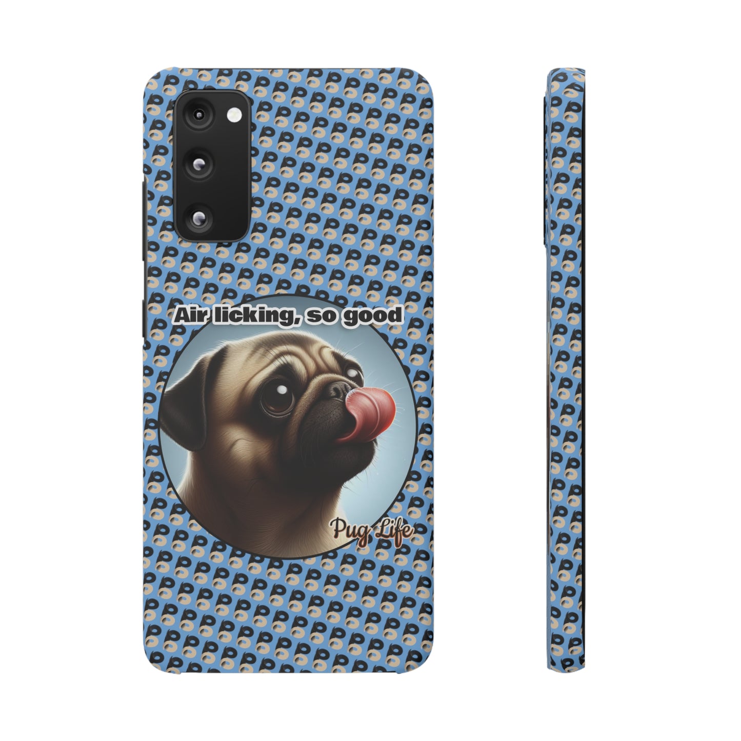 P&B Pug Life Edition: Air Licking - Snap Case Light Blue