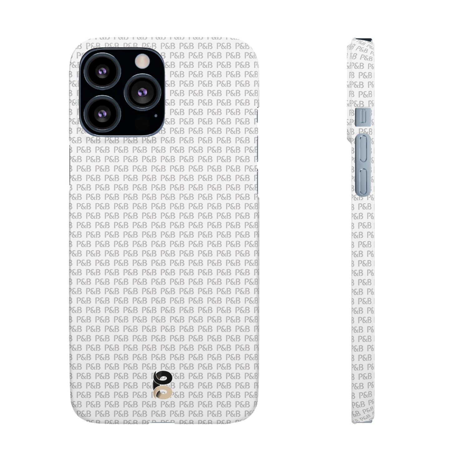 P&B White pattern - Snap Case