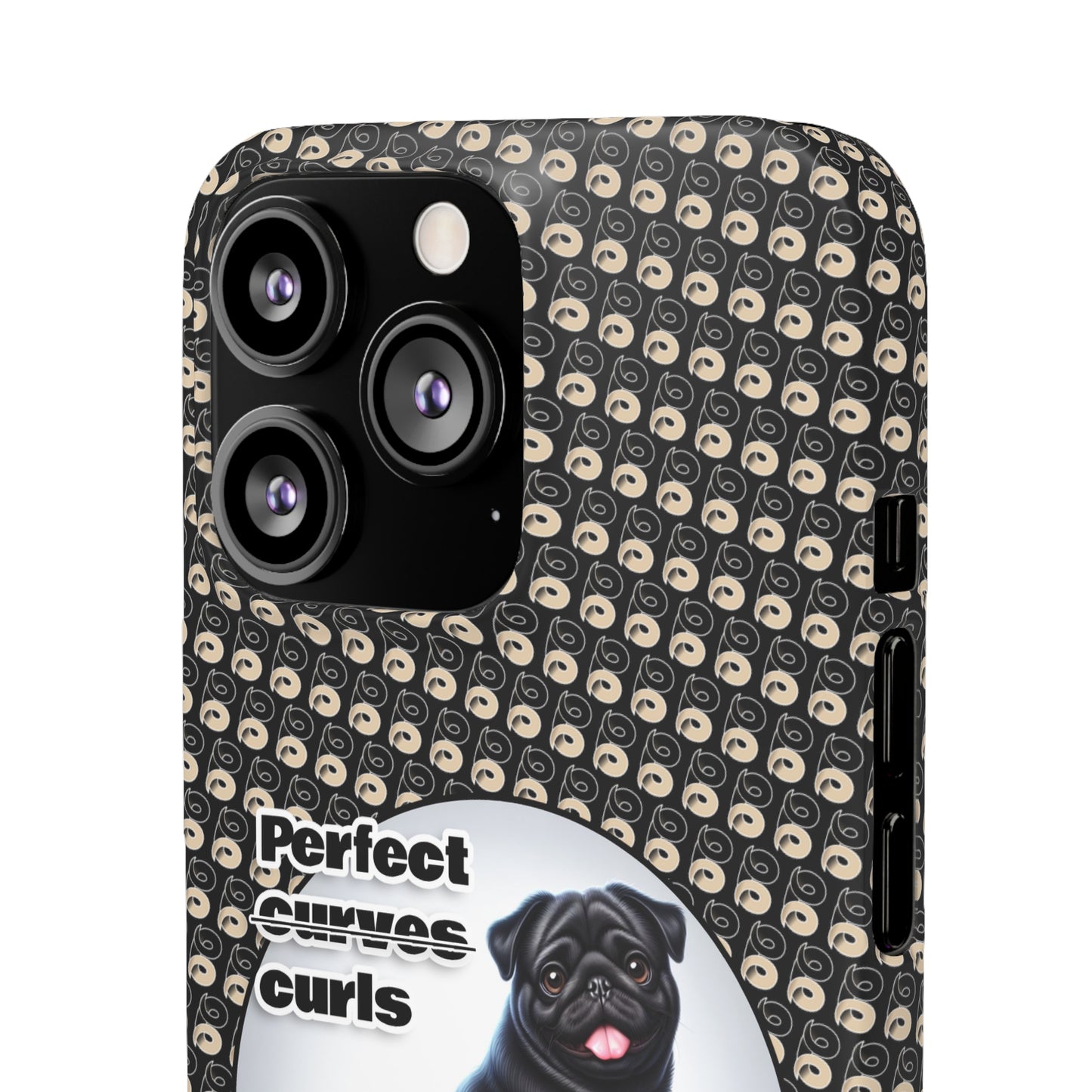 P&B Pug Life Edition: Perfect Curls - Snap Case Black