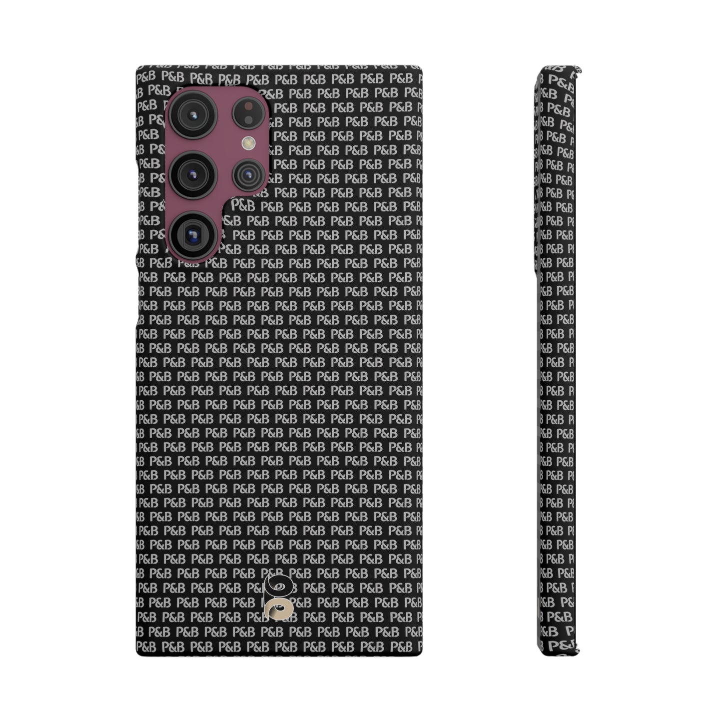 P&B Black pattern - Snap Case