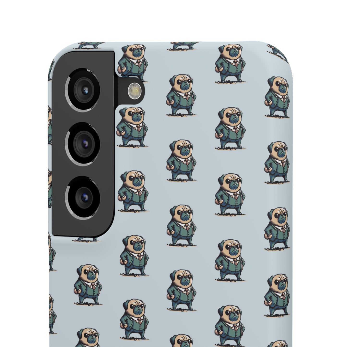 P&B Angry Boss Pug Pattern - Snap Case