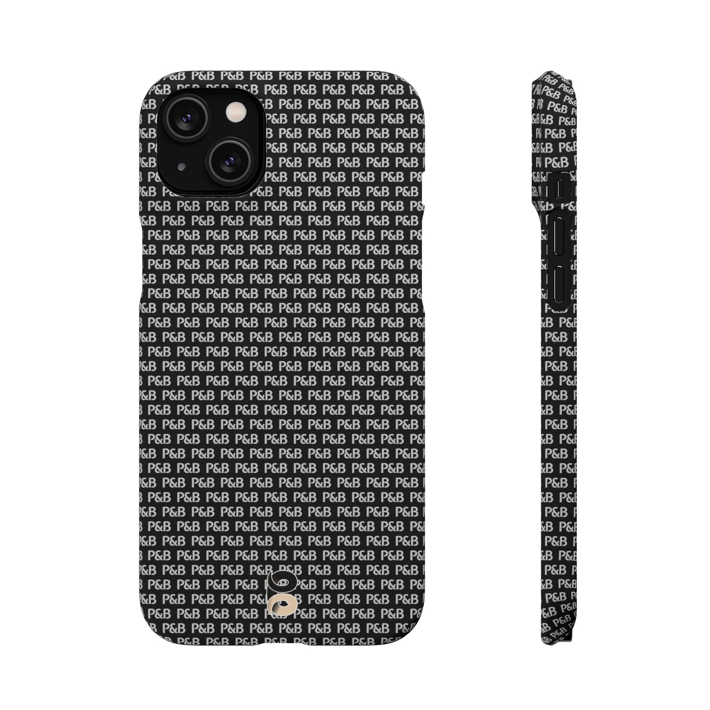 P&B Black pattern - Snap Case