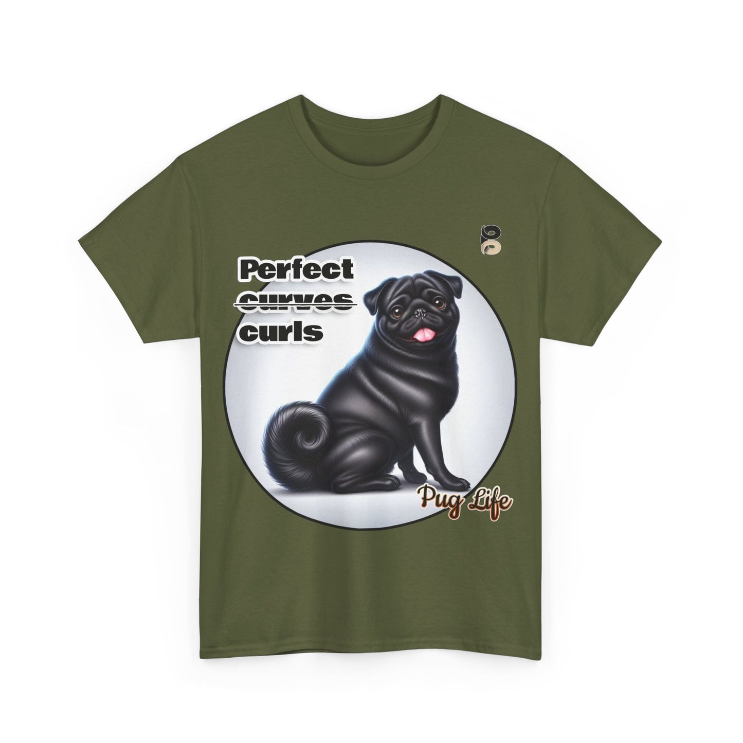 P&B Pug Life Edition: Perfect curls - Cotton Tee - Unisex