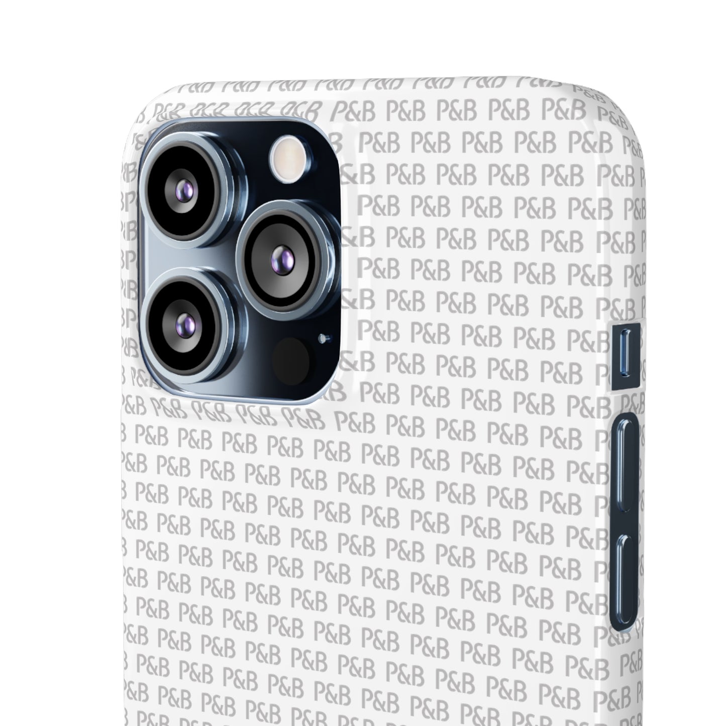 P&B White pattern - Snap Case