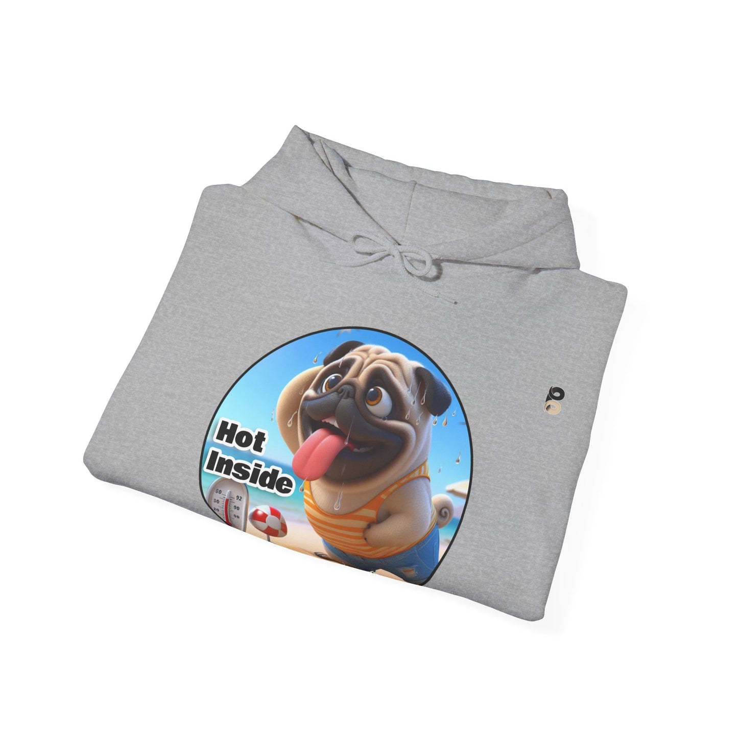 P&B Pug Life: Hot Inside - Unisex Hooded Sweatshirt