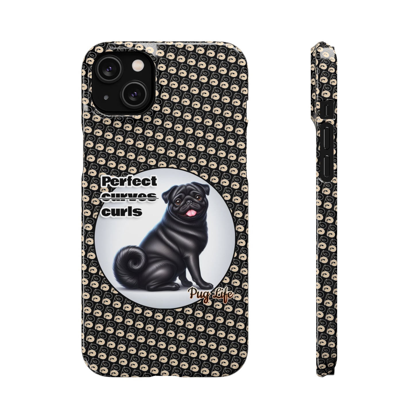 P&B Pug Life Edition: Perfect Curls - Snap Case Black