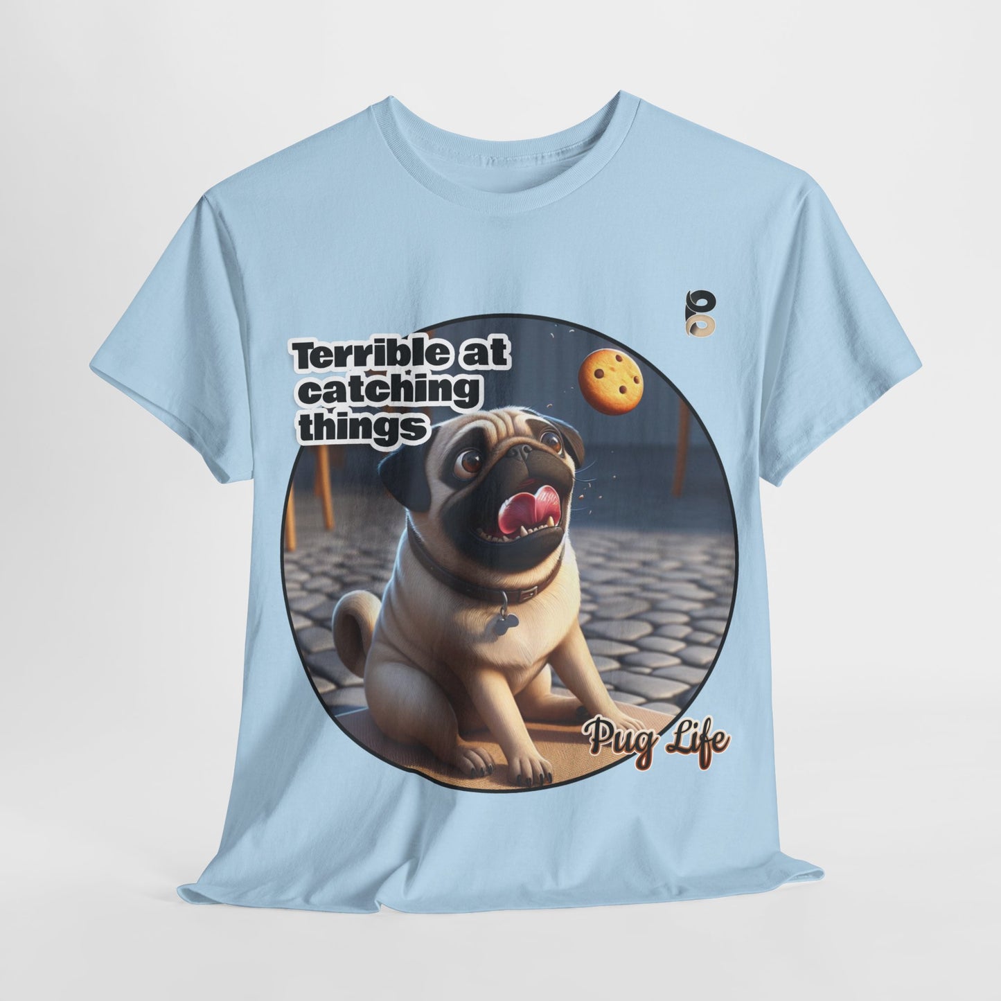 P&B Pug Life Edition: Terrible at Catching - Cotton Tee - Unisex