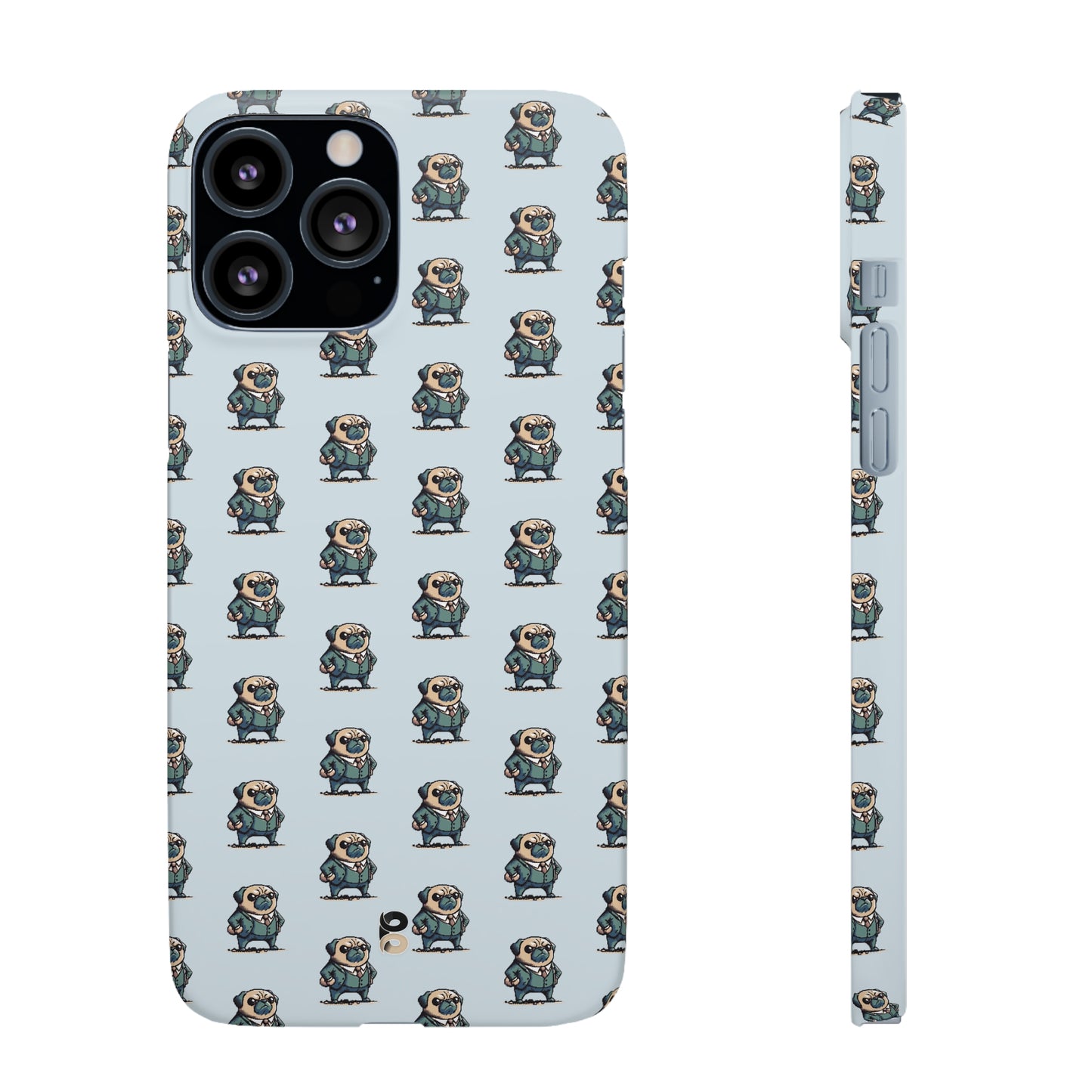 P&B Angry Boss Pug Pattern - Snap Case