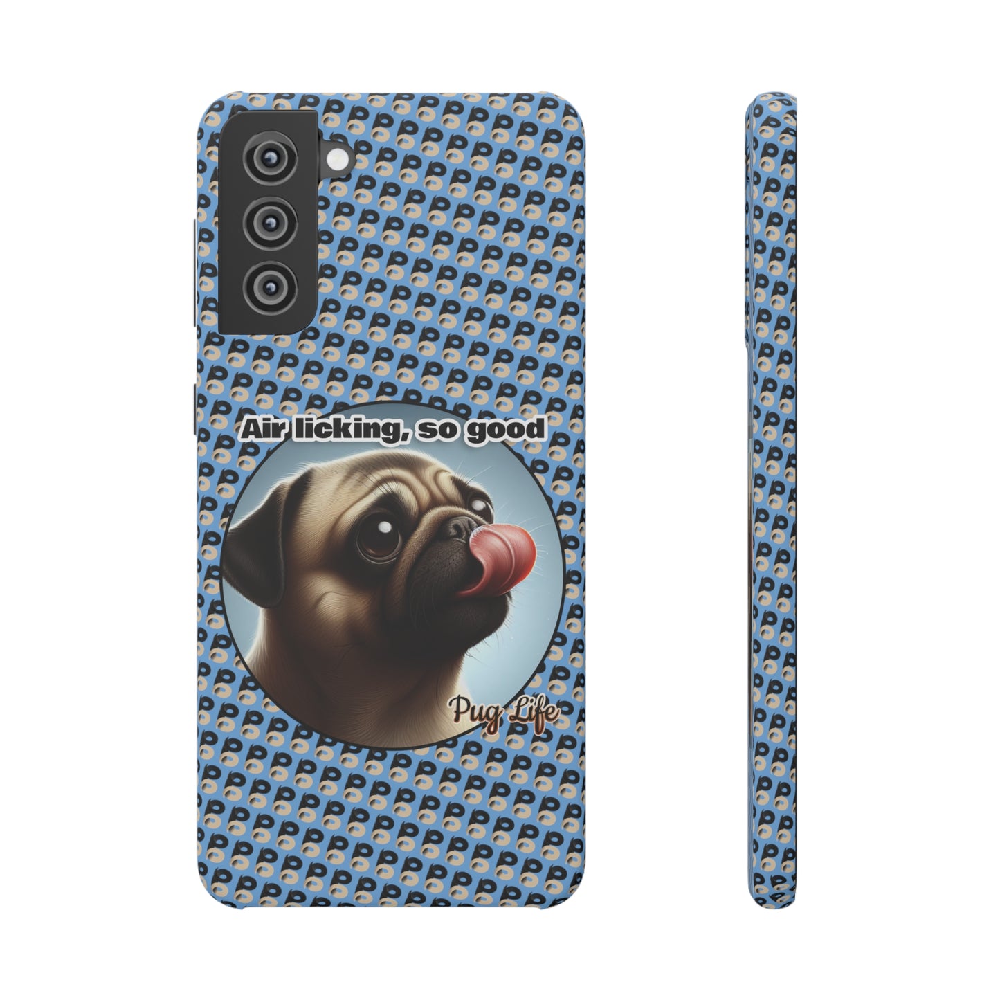 P&B Pug Life Edition: Air Licking - Snap Case Light Blue