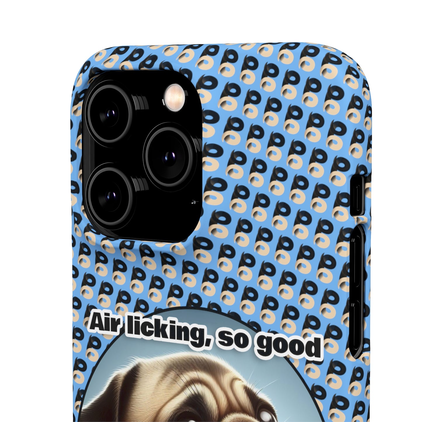 P&B Pug Life Edition: Air Licking - Snap Case Light Blue