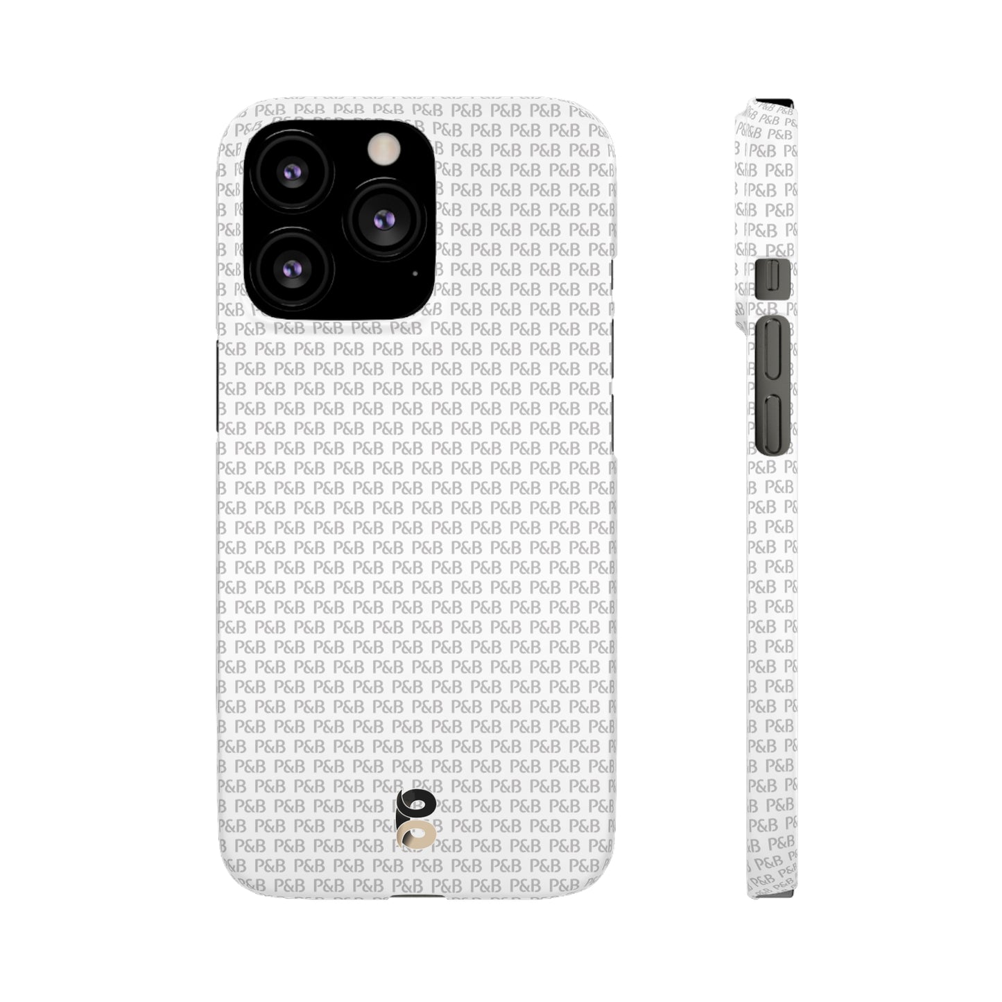 P&B White pattern - Snap Case