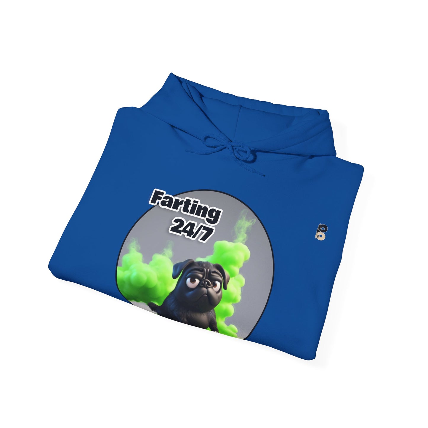 P&B Pug Life: Farting 24/7 - Unisex Hooded Sweatshirt