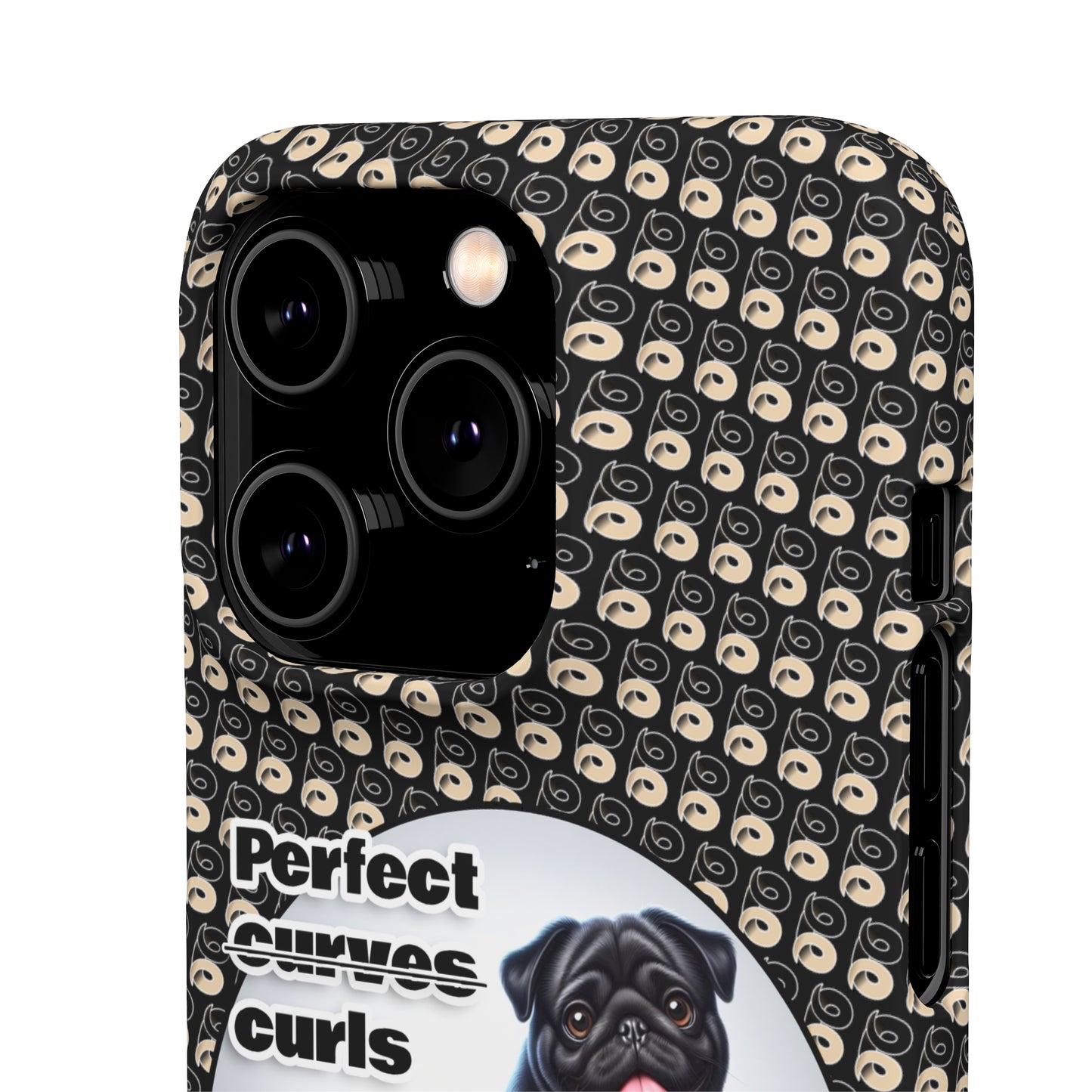 P&B Pug Life Edition: Perfect Curls - Snap Case Black