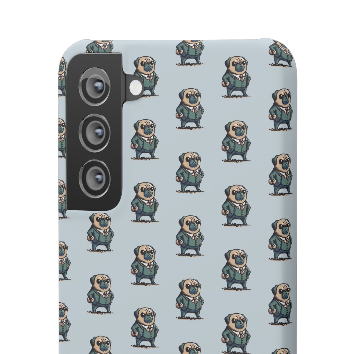 P&B Angry Boss Pug Pattern - Snap Case