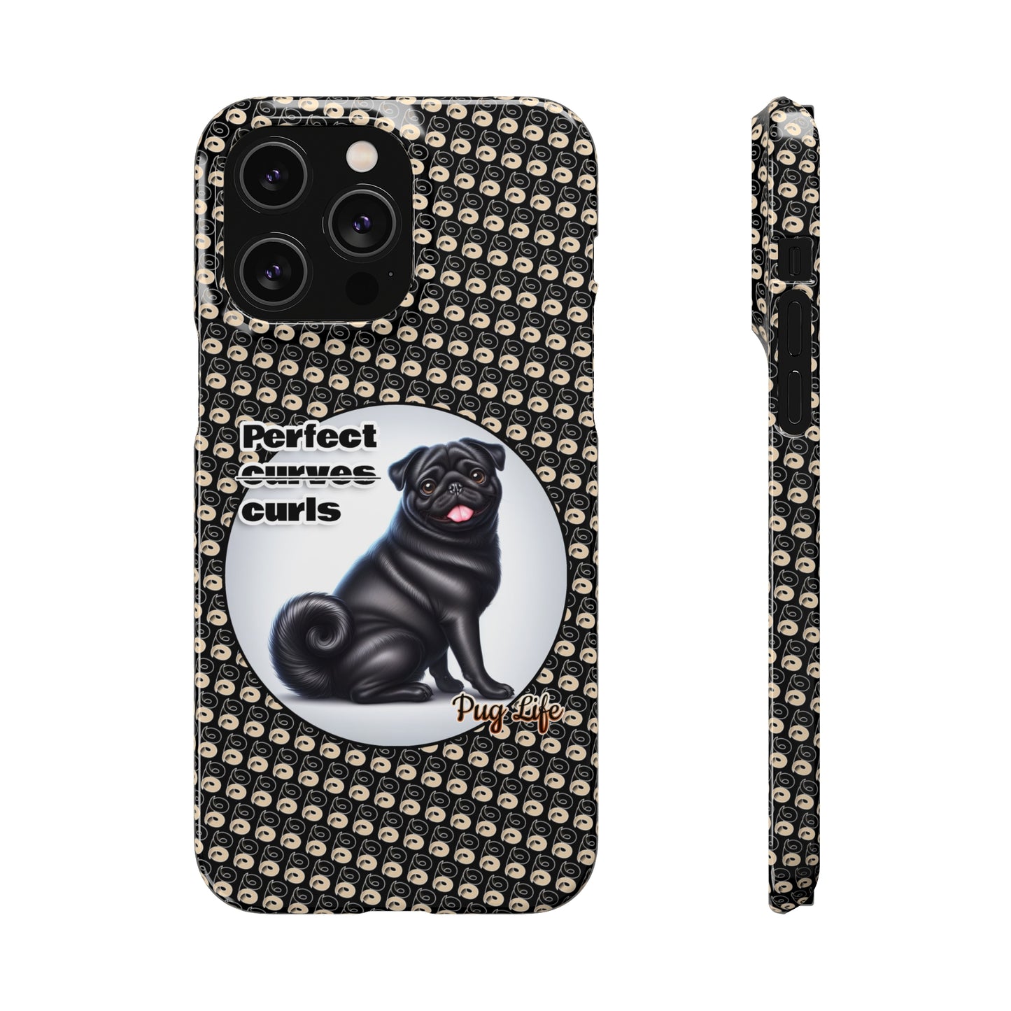 P&B Pug Life Edition: Perfect Curls - Snap Case Black