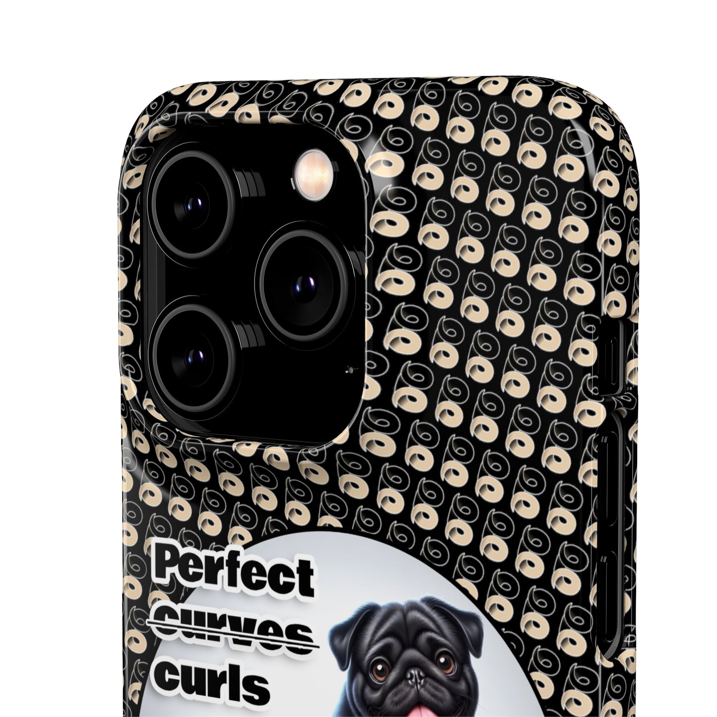 P&B Pug Life Edition: Perfect Curls - Snap Case Black