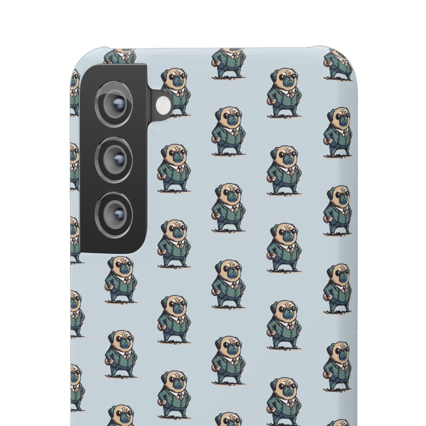 P&B Angry Boss Pug Pattern - Snap Case