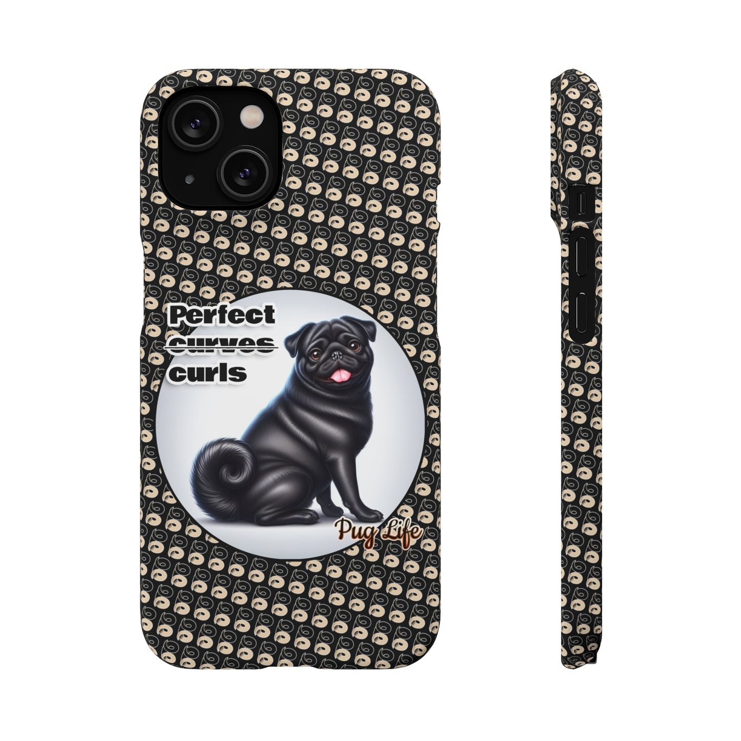 P&B Pug Life Edition: Perfect Curls - Snap Case Black