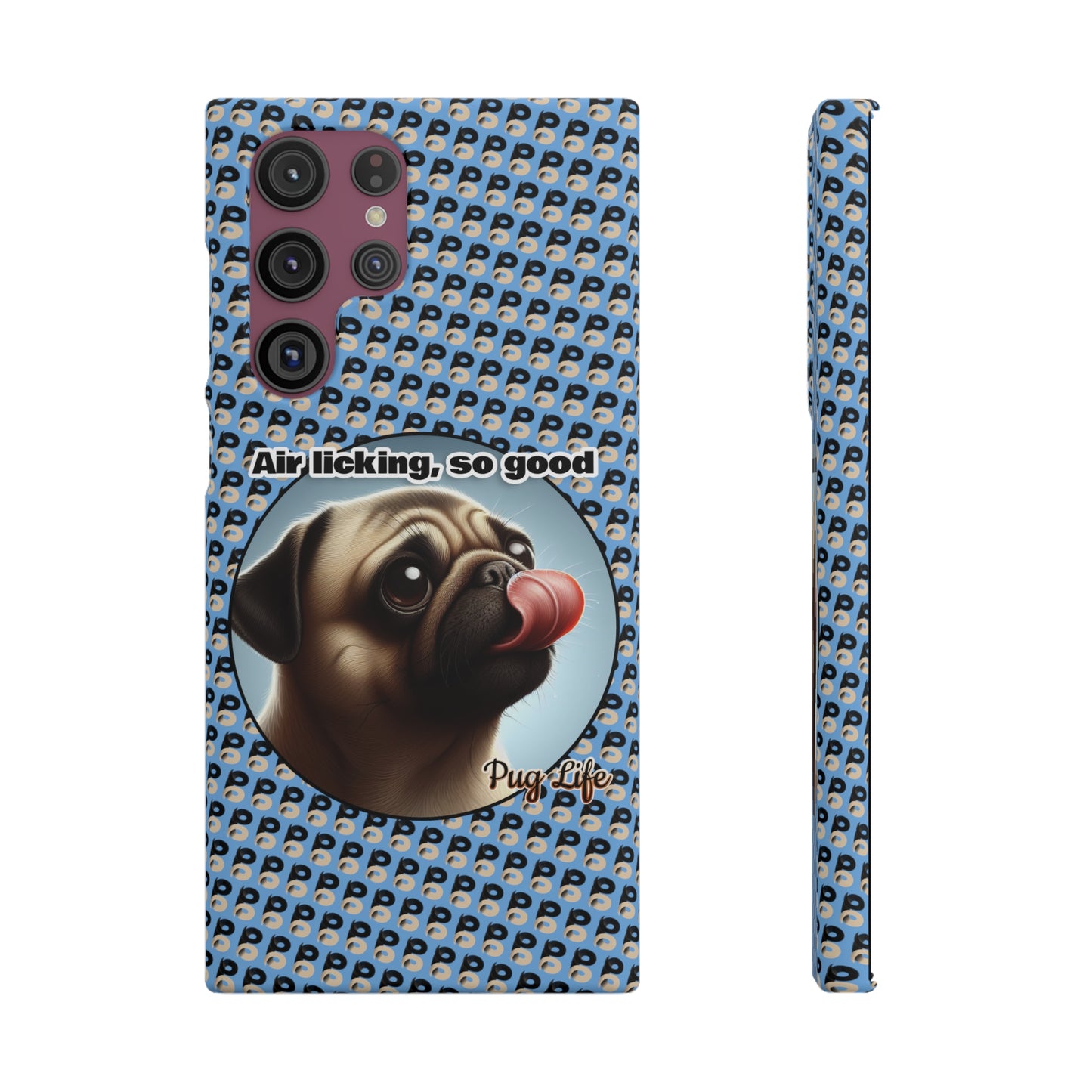 P&B Pug Life Edition: Air Licking - Snap Case Light Blue