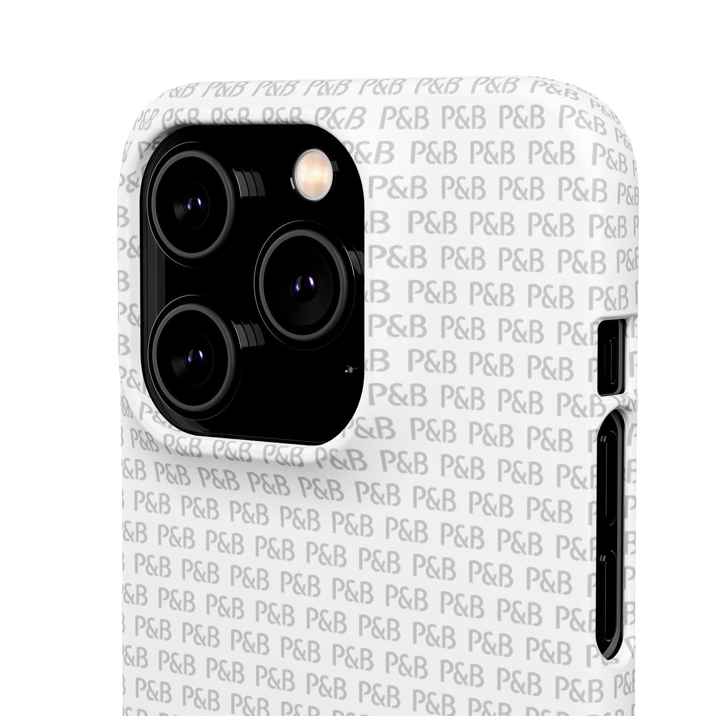 P&B White pattern - Snap Case