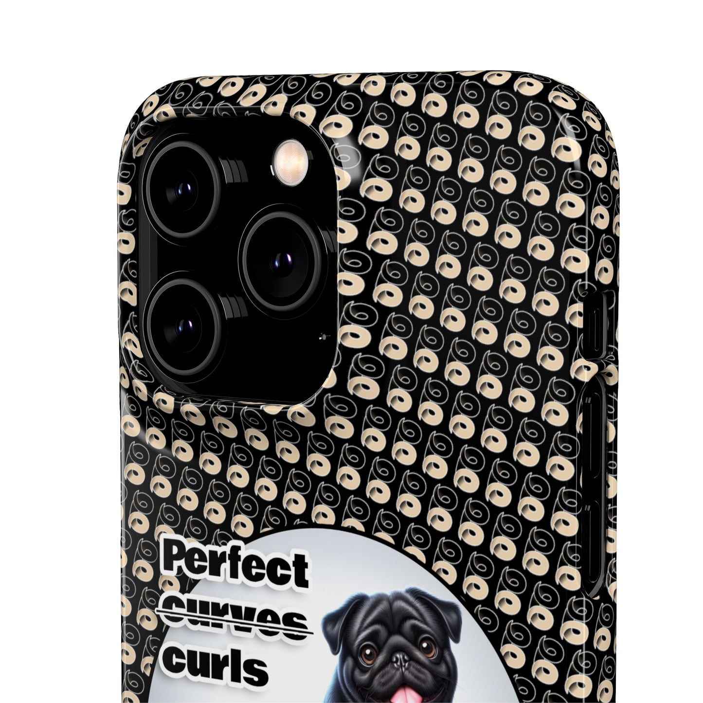 P&B Pug Life Edition: Perfect Curls - Snap Case Black