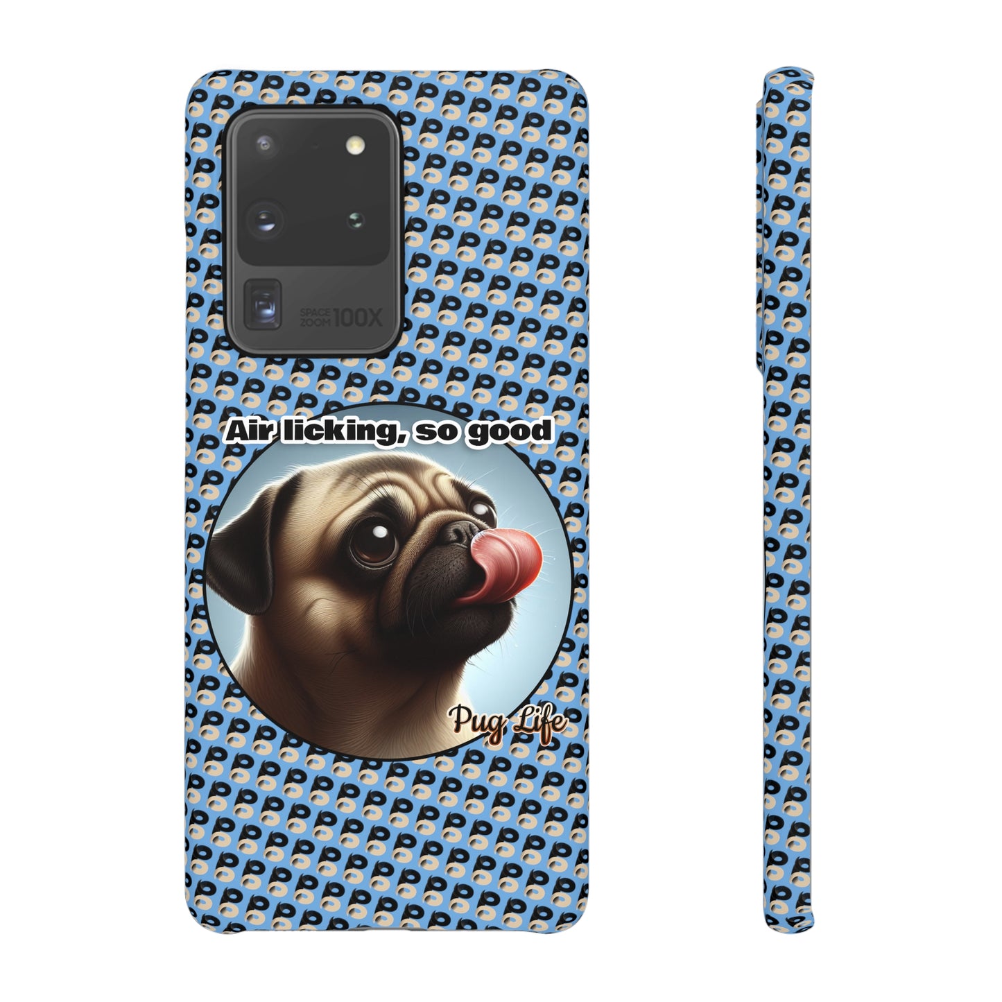 P&B Pug Life Edition: Air Licking - Snap Case Light Blue