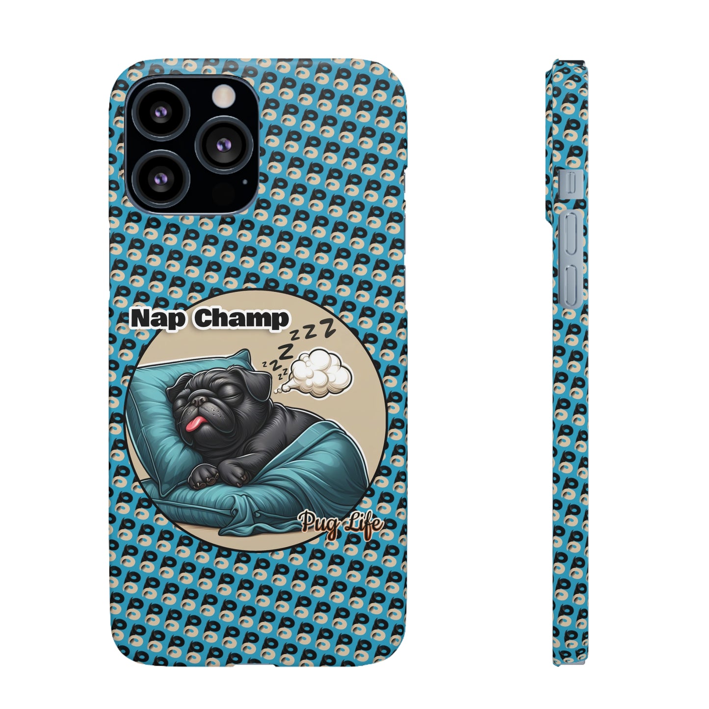 P&B Pug Life Edition: Nap Champ - Snap Case Blue