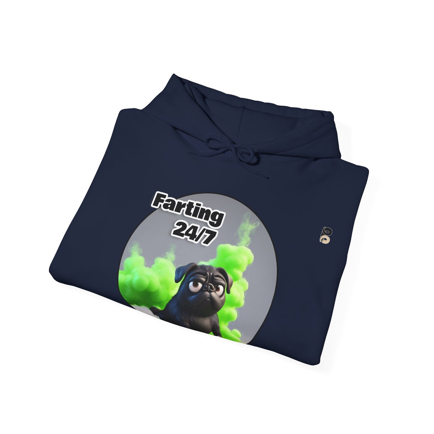 P&B Pug Life: Farting 24/7 - Unisex Hooded Sweatshirt