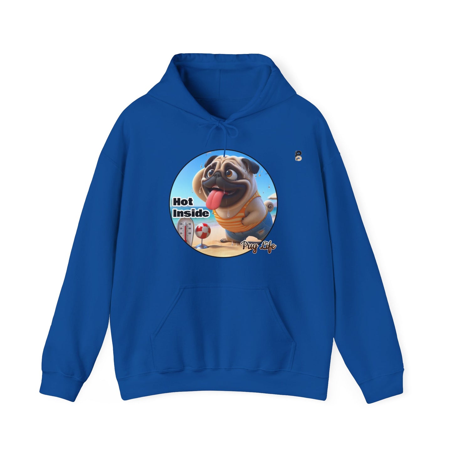 P&B Pug Life: Hot Inside - Unisex Hooded Sweatshirt