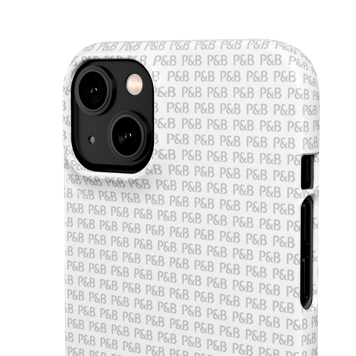 P&B White pattern - Snap Case