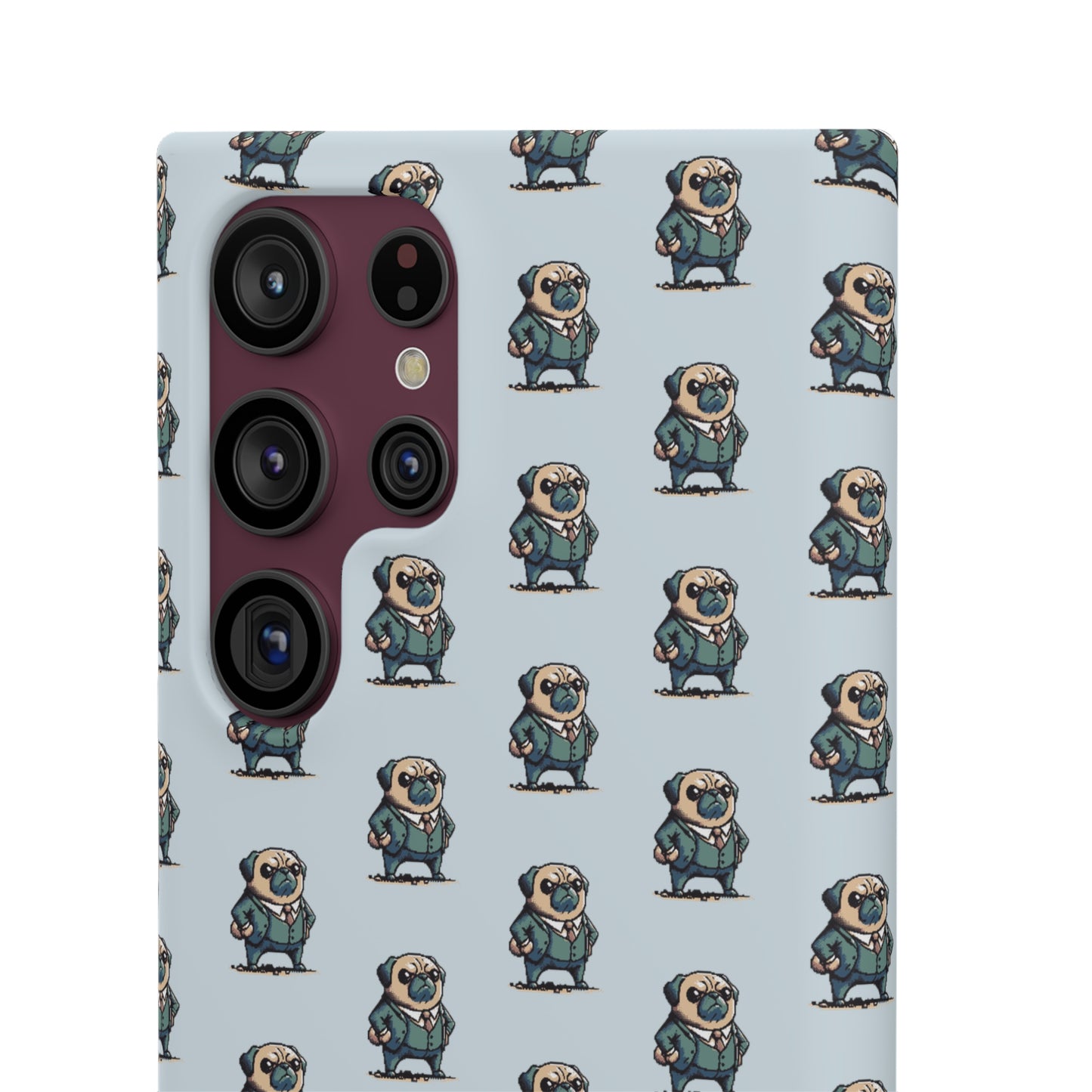 P&B Angry Boss Pug Pattern - Snap Case