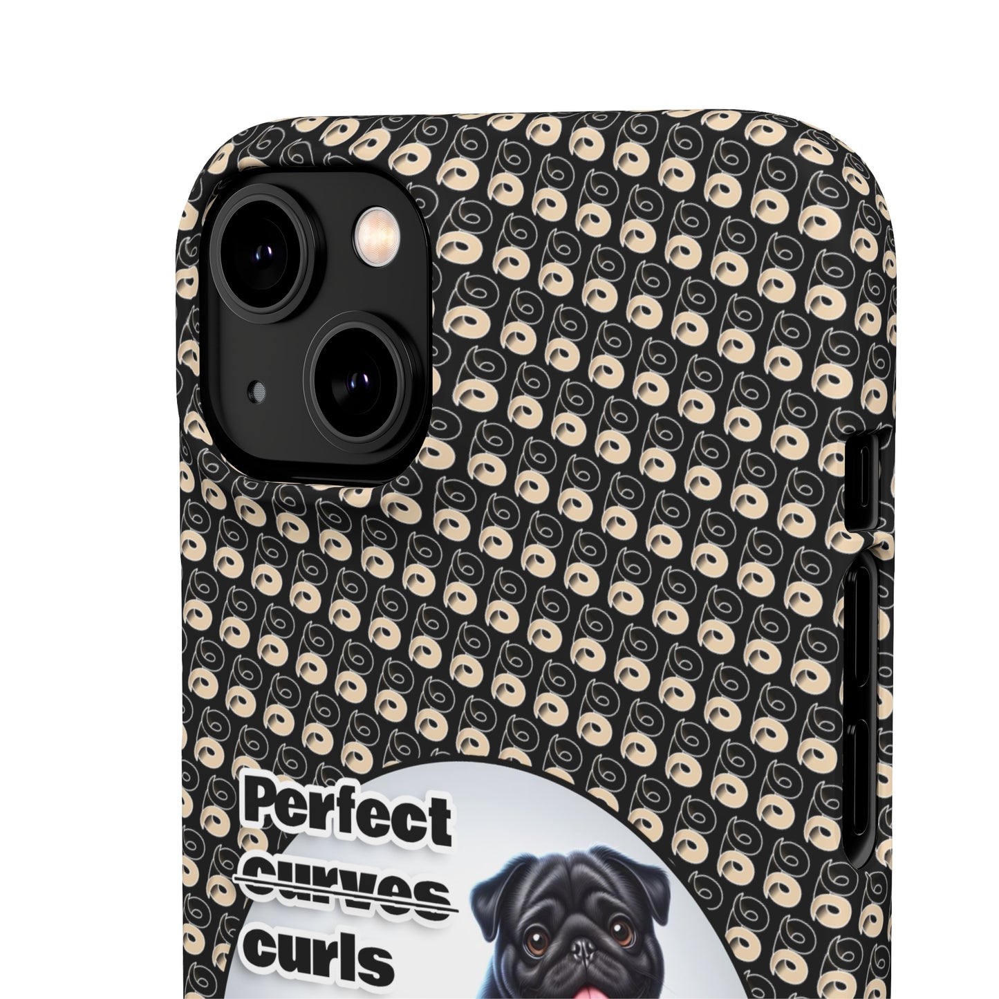 P&B Pug Life Edition: Perfect Curls - Snap Case Black