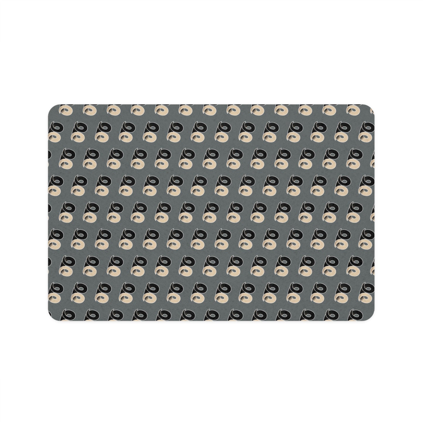 P&B Pet Food Mat (12x18") - Dark Gray