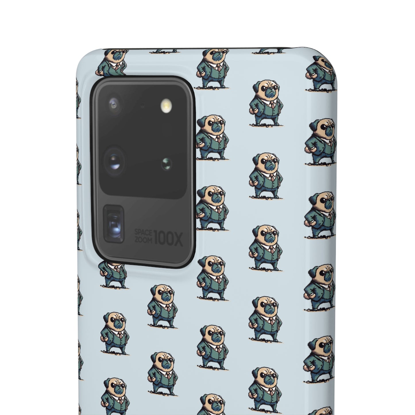 P&B Angry Boss Pug Pattern - Snap Case